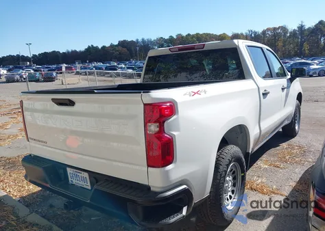 2026 Chevrolet Silverado 1500 4Wd Short Bed Wt/4Wd Standard Bed Wt z USA, uszkodzony, nr VIN 1GCPKAEK4TZ198154